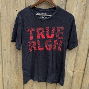 True Religion BIG LOGO T Shirt Large